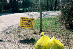 road clean up